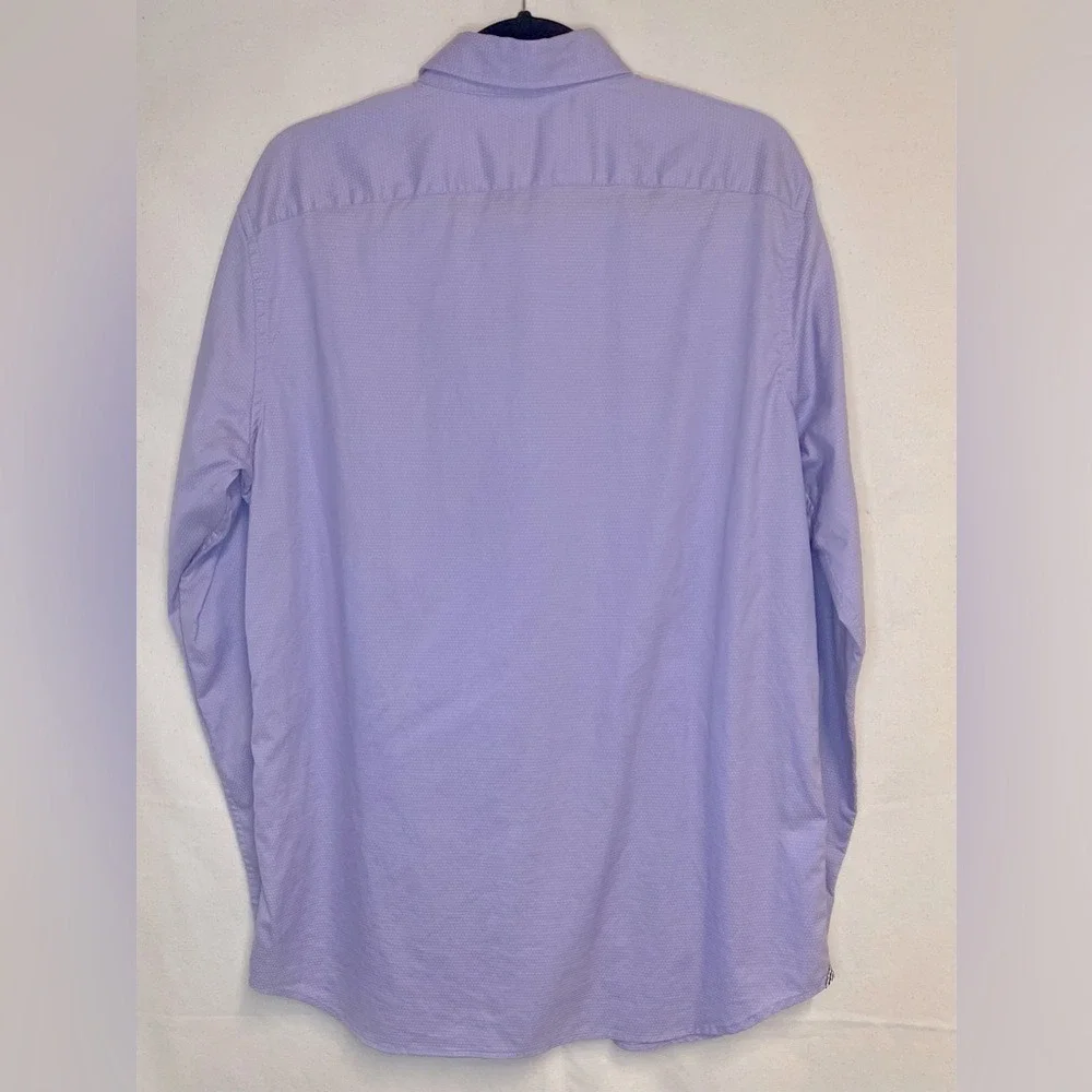 Banana Republic Purple‎ Button Down 120's Supima Cotton Long Sleeve Size Large